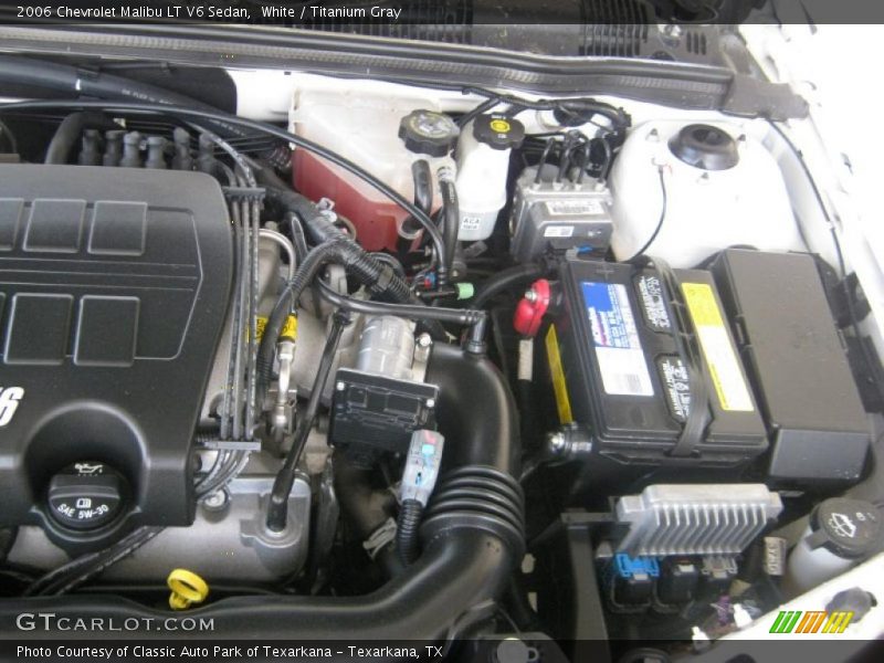 White / Titanium Gray 2006 Chevrolet Malibu LT V6 Sedan