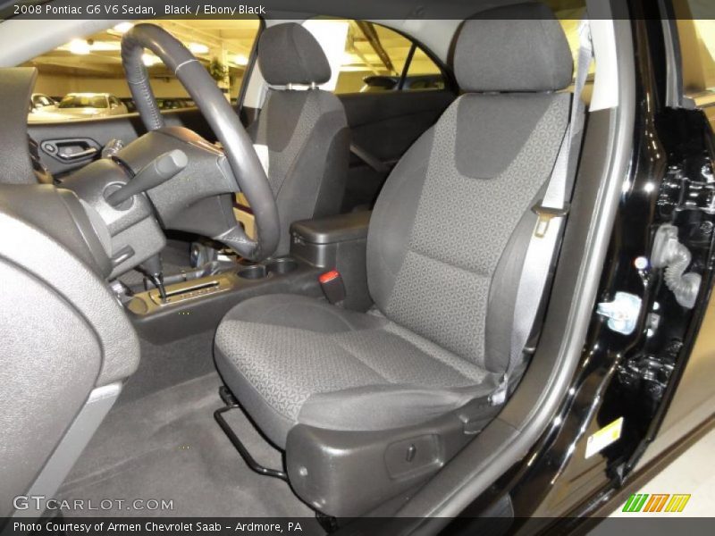 Black / Ebony Black 2008 Pontiac G6 V6 Sedan
