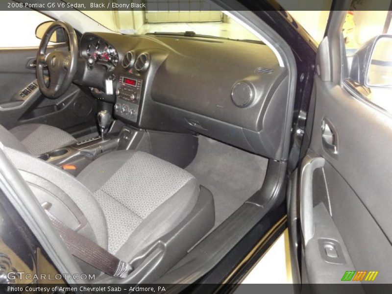 Black / Ebony Black 2008 Pontiac G6 V6 Sedan