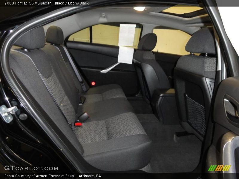 Black / Ebony Black 2008 Pontiac G6 V6 Sedan