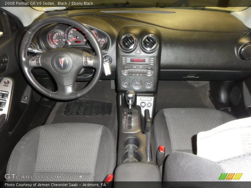 Black / Ebony Black 2008 Pontiac G6 V6 Sedan