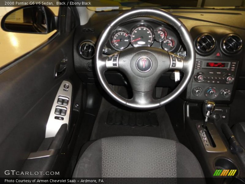 Black / Ebony Black 2008 Pontiac G6 V6 Sedan