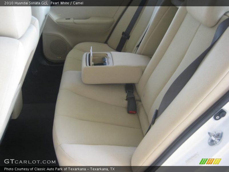Pearl White / Camel 2010 Hyundai Sonata GLS