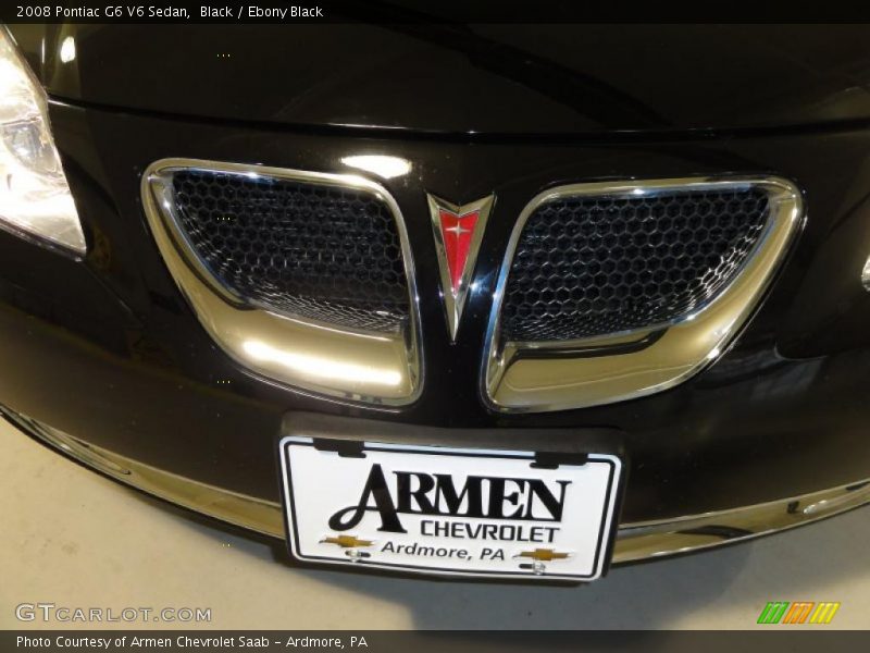 Black / Ebony Black 2008 Pontiac G6 V6 Sedan