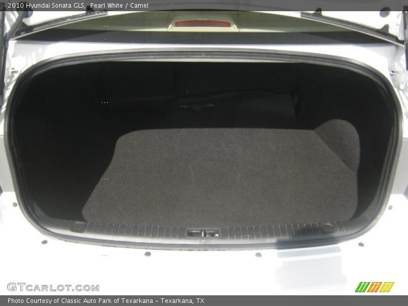 Pearl White / Camel 2010 Hyundai Sonata GLS