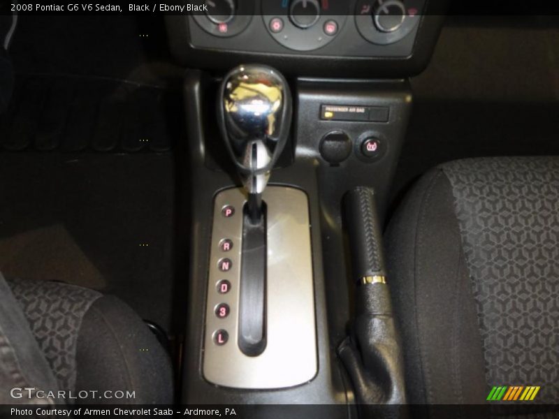 Black / Ebony Black 2008 Pontiac G6 V6 Sedan