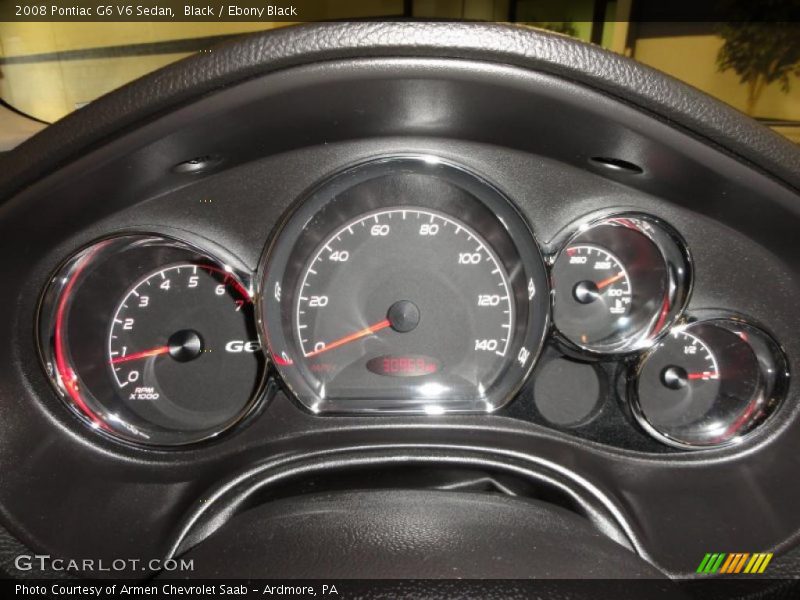 Black / Ebony Black 2008 Pontiac G6 V6 Sedan