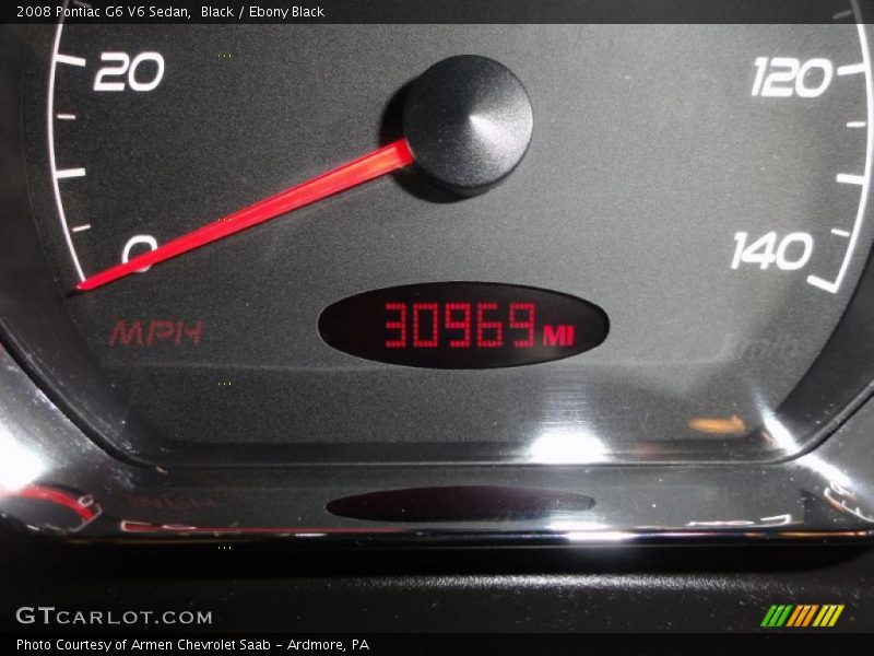 Black / Ebony Black 2008 Pontiac G6 V6 Sedan