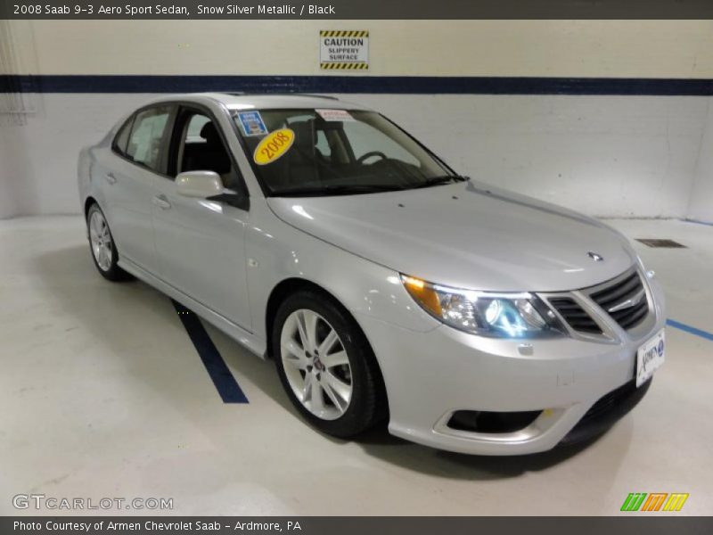 Front 3/4 View of 2008 9-3 Aero Sport Sedan