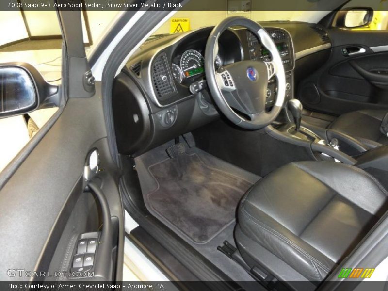  2008 9-3 Aero Sport Sedan Black Interior