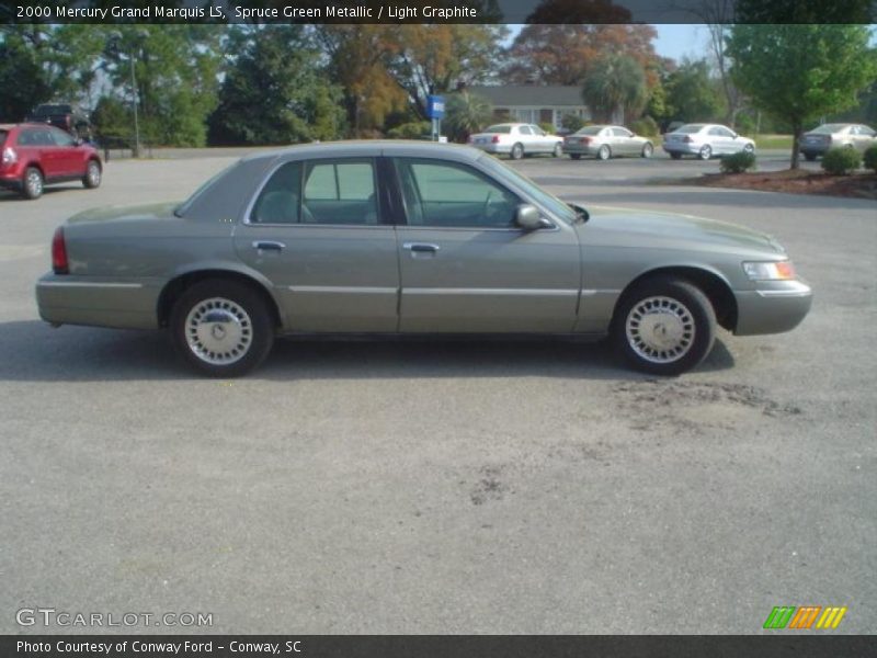 Spruce Green Metallic / Light Graphite 2000 Mercury Grand Marquis LS