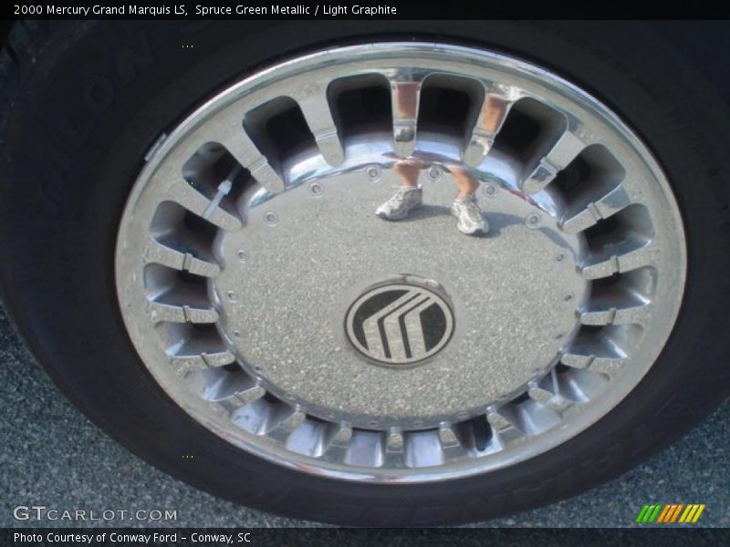 Spruce Green Metallic / Light Graphite 2000 Mercury Grand Marquis LS