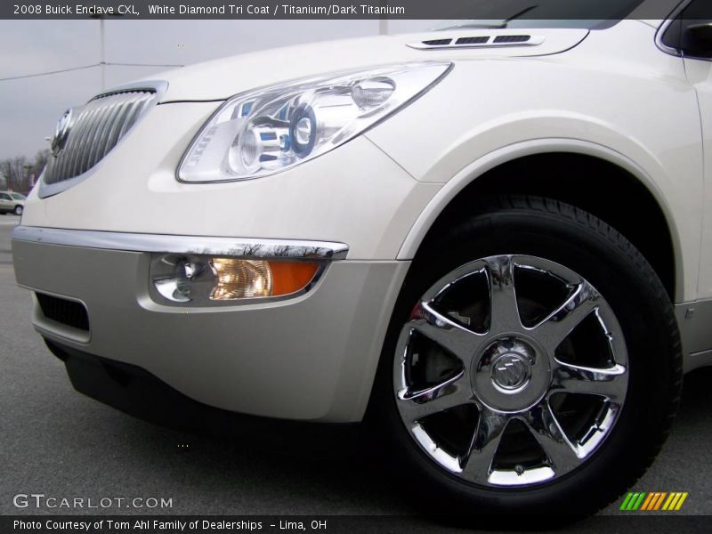 White Diamond Tri Coat / Titanium/Dark Titanium 2008 Buick Enclave CXL