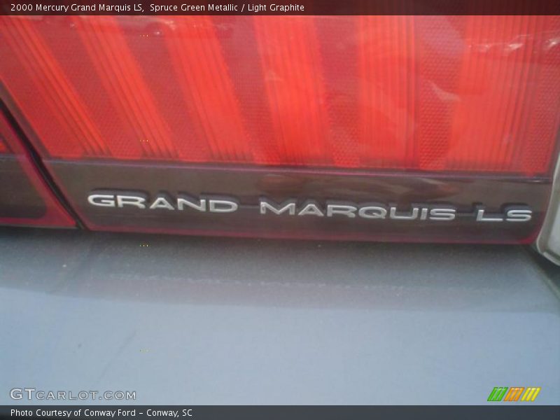 Spruce Green Metallic / Light Graphite 2000 Mercury Grand Marquis LS