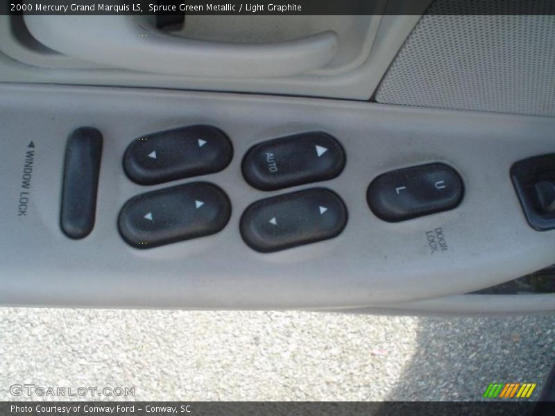 Spruce Green Metallic / Light Graphite 2000 Mercury Grand Marquis LS