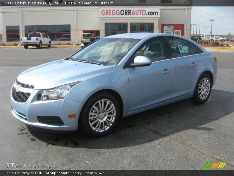 Ice Blue Metallic / Medium Titanium 2011 Chevrolet Cruze ECO