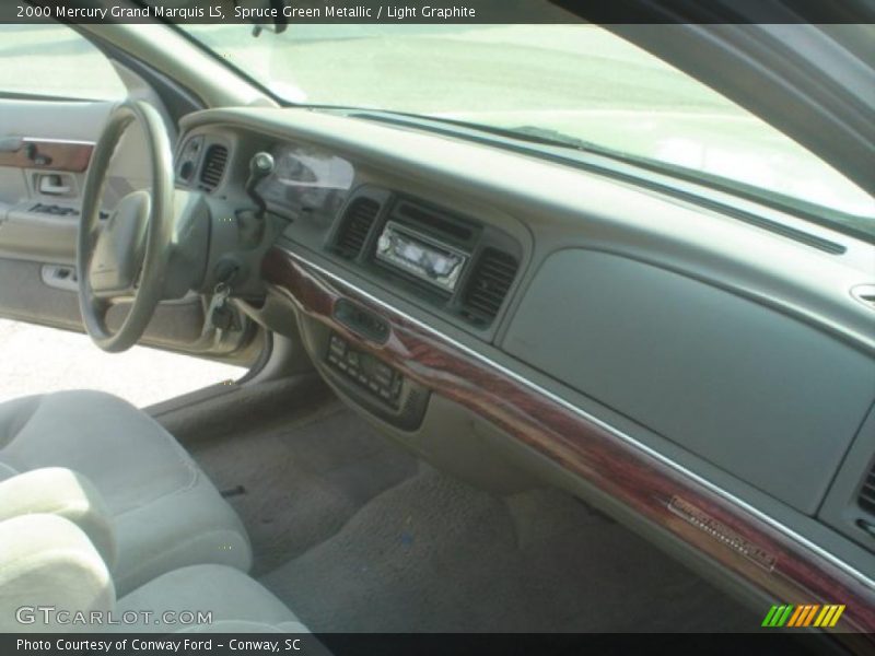Spruce Green Metallic / Light Graphite 2000 Mercury Grand Marquis LS