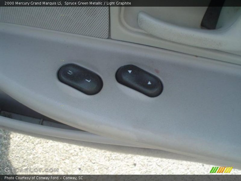 Spruce Green Metallic / Light Graphite 2000 Mercury Grand Marquis LS