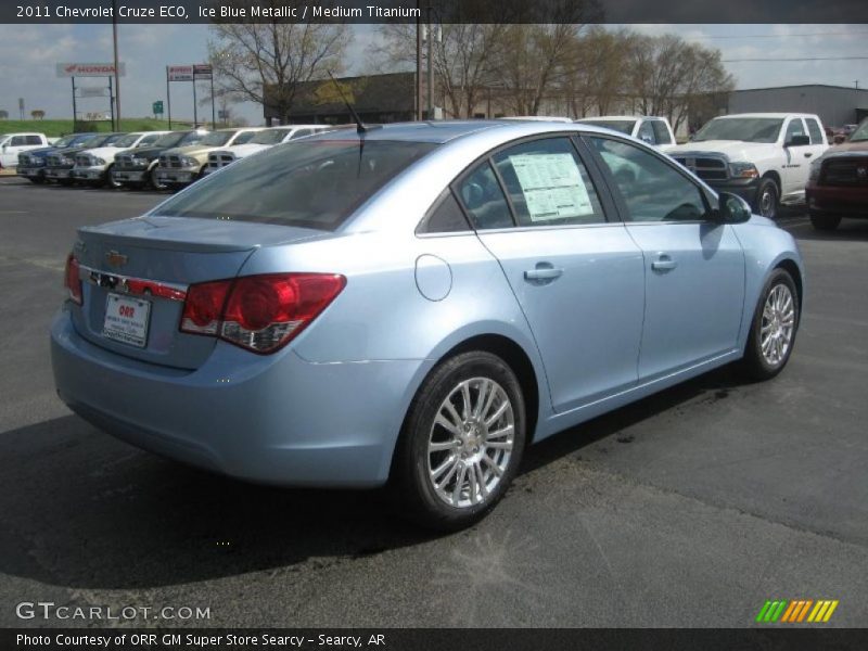 Ice Blue Metallic / Medium Titanium 2011 Chevrolet Cruze ECO