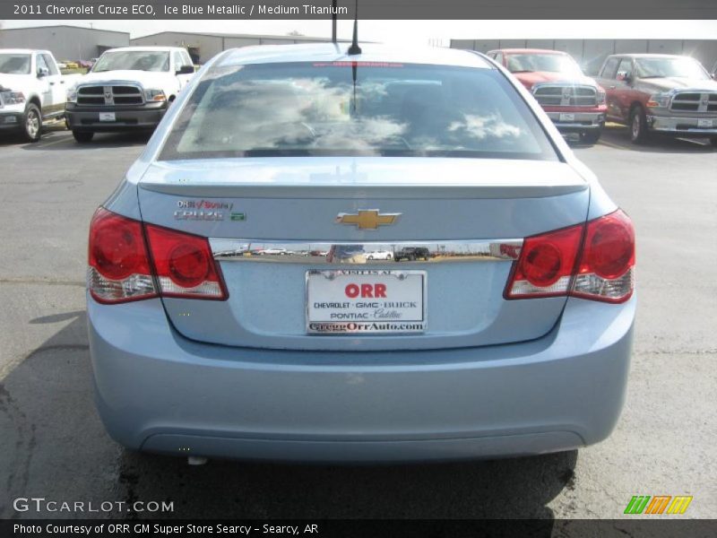Ice Blue Metallic / Medium Titanium 2011 Chevrolet Cruze ECO