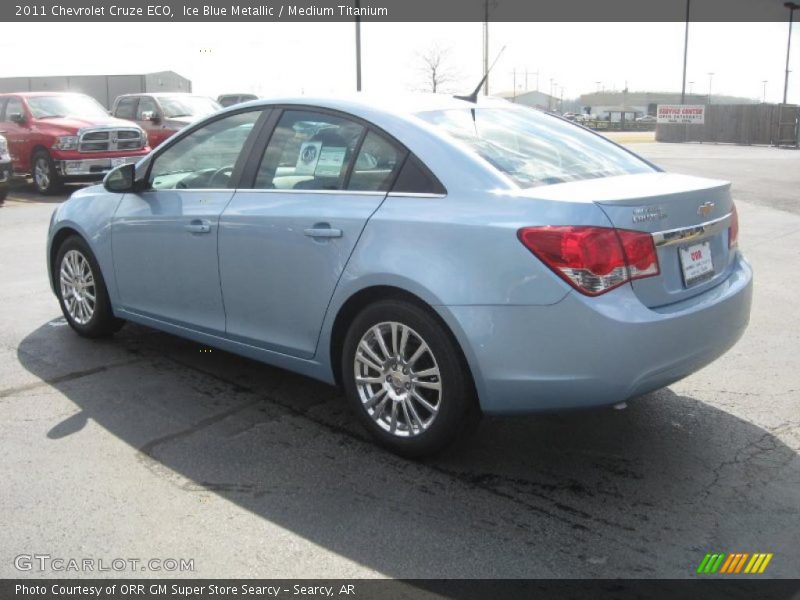 Ice Blue Metallic / Medium Titanium 2011 Chevrolet Cruze ECO