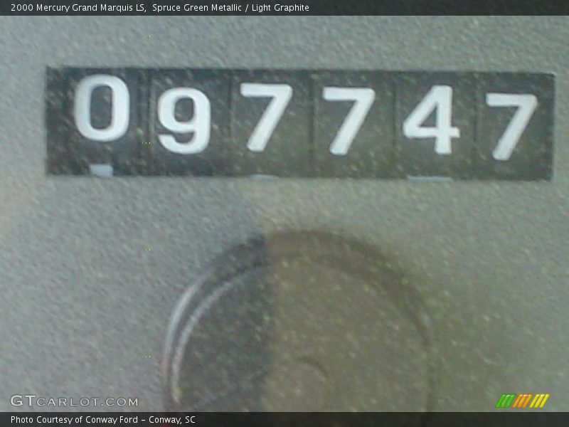 Spruce Green Metallic / Light Graphite 2000 Mercury Grand Marquis LS