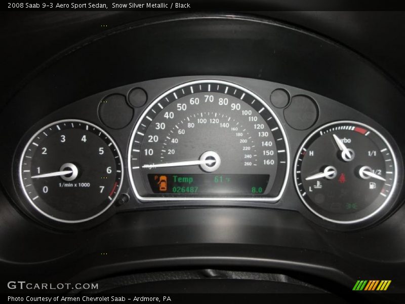  2008 9-3 Aero Sport Sedan Aero Sport Sedan Gauges