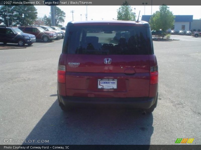 Tango Red Pearl / Black/Titanium 2007 Honda Element EX