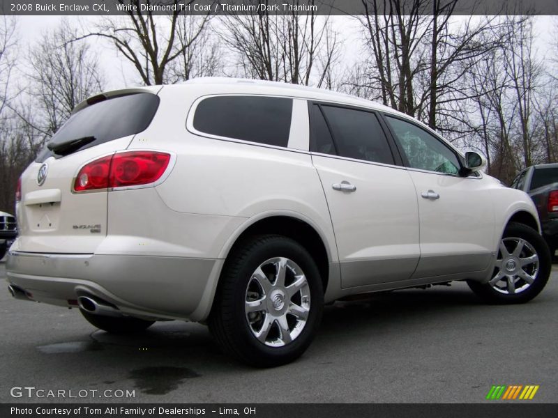 White Diamond Tri Coat / Titanium/Dark Titanium 2008 Buick Enclave CXL