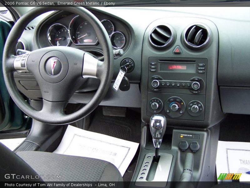Emerald Green Metallic / Ebony 2006 Pontiac G6 V6 Sedan
