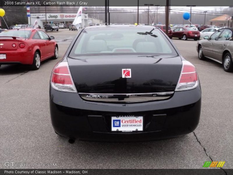 Carbon Flash Black / Gray 2008 Saturn Aura XE