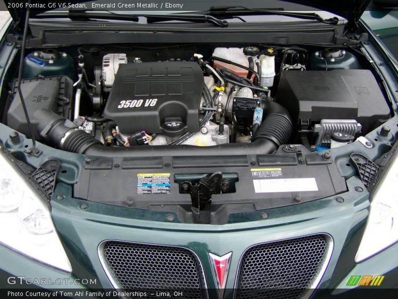 Emerald Green Metallic / Ebony 2006 Pontiac G6 V6 Sedan