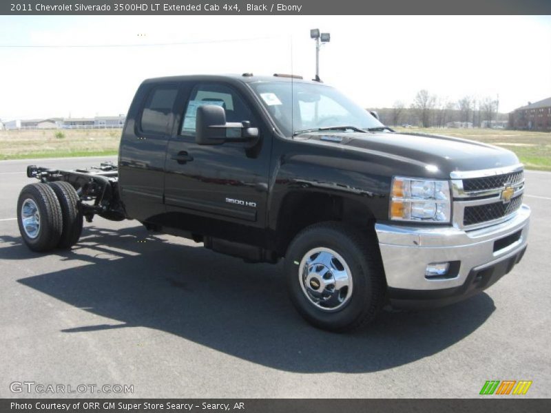 Black / Ebony 2011 Chevrolet Silverado 3500HD LT Extended Cab 4x4