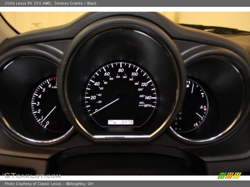 Smokey Granite / Black 2009 Lexus RX 350 AWD