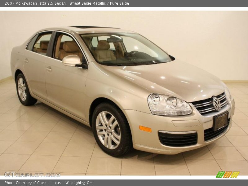 Wheat Beige Metallic / Pure Beige 2007 Volkswagen Jetta 2.5 Sedan