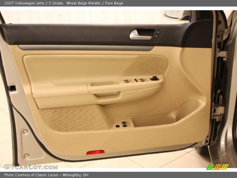 Wheat Beige Metallic / Pure Beige 2007 Volkswagen Jetta 2.5 Sedan