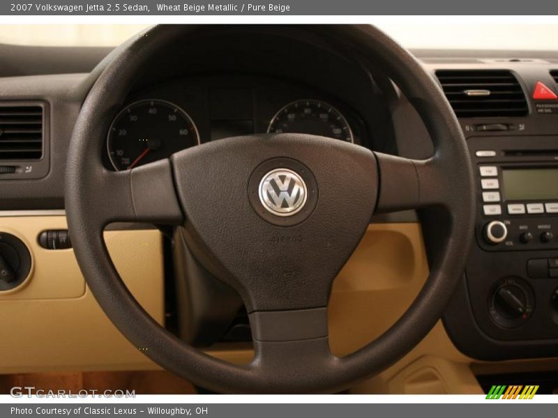Wheat Beige Metallic / Pure Beige 2007 Volkswagen Jetta 2.5 Sedan