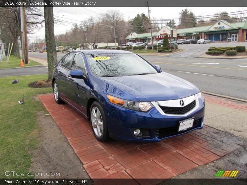 Vortex Blue Pearl / Ebony 2010 Acura TSX Sedan