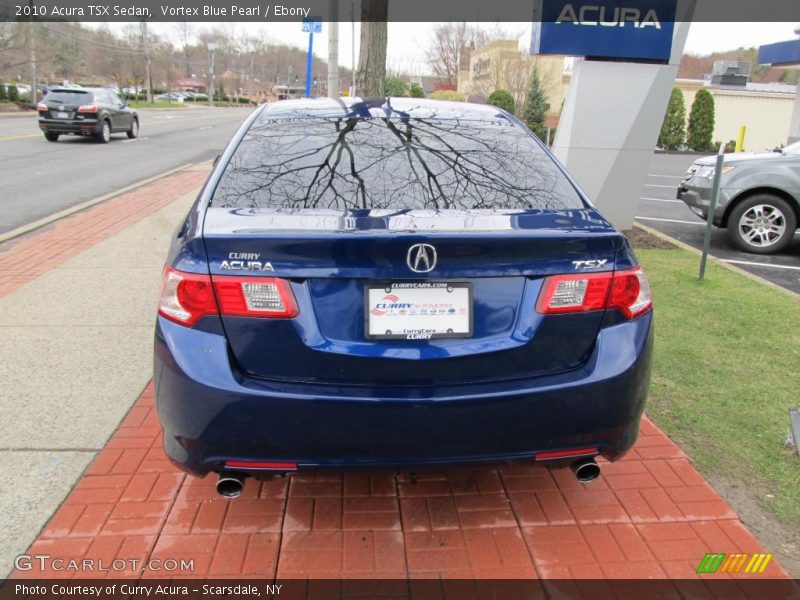 Vortex Blue Pearl / Ebony 2010 Acura TSX Sedan
