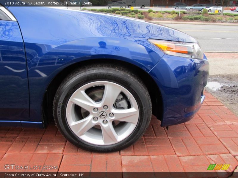 Vortex Blue Pearl / Ebony 2010 Acura TSX Sedan