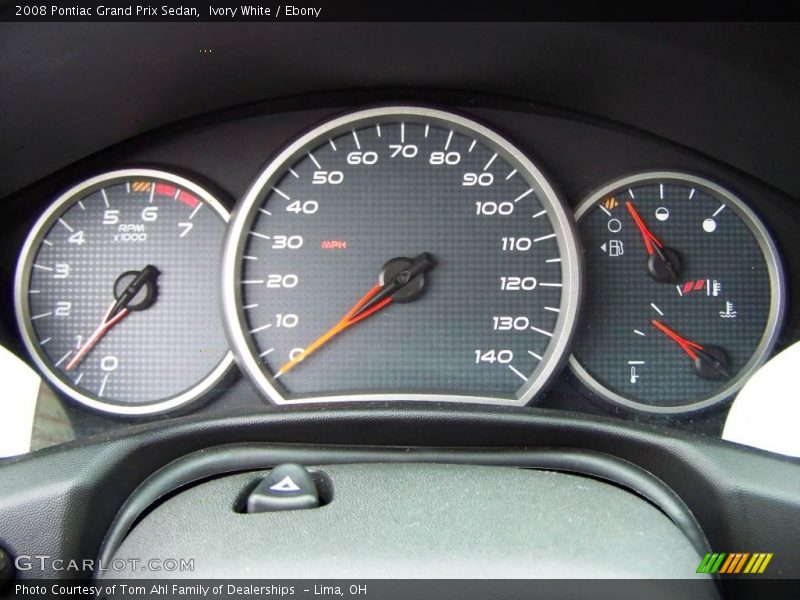 Ivory White / Ebony 2008 Pontiac Grand Prix Sedan