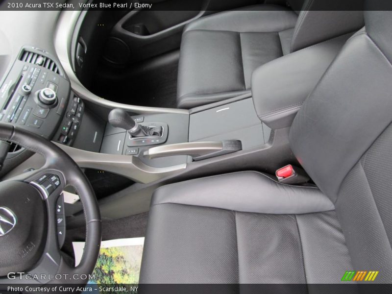 Vortex Blue Pearl / Ebony 2010 Acura TSX Sedan
