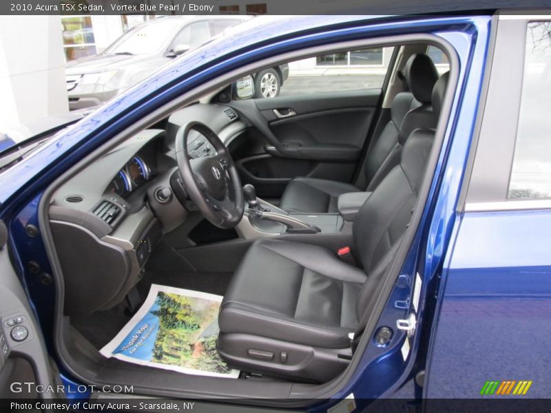 Vortex Blue Pearl / Ebony 2010 Acura TSX Sedan