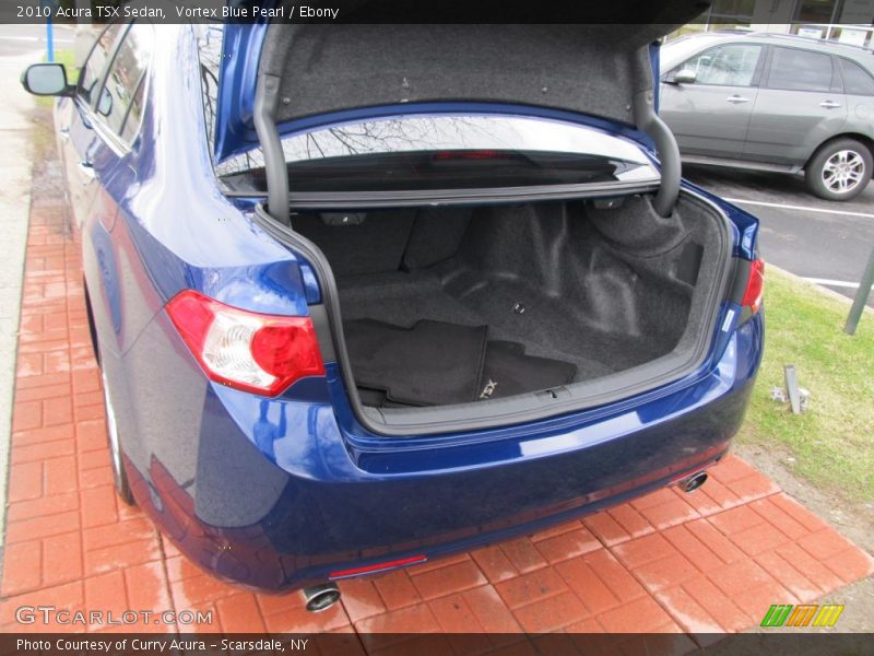 Vortex Blue Pearl / Ebony 2010 Acura TSX Sedan