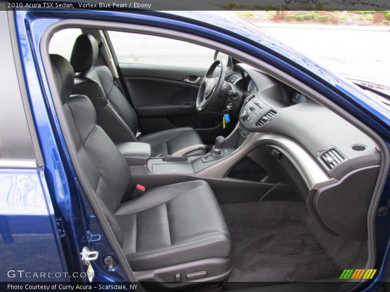 Vortex Blue Pearl / Ebony 2010 Acura TSX Sedan