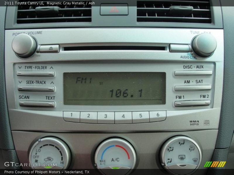 Magnetic Gray Metallic / Ash 2011 Toyota Camry LE