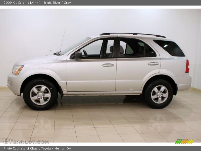 Bright Silver / Gray 2009 Kia Sorento LX 4x4