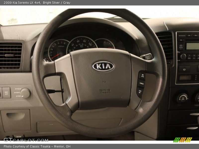 Bright Silver / Gray 2009 Kia Sorento LX 4x4
