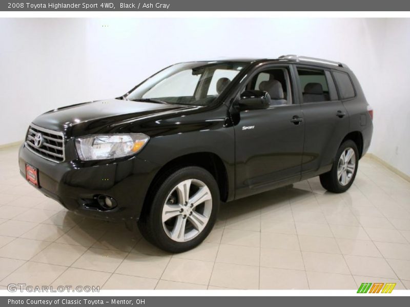 Black / Ash Gray 2008 Toyota Highlander Sport 4WD