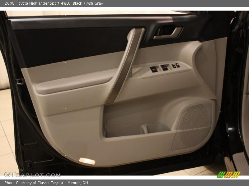 Black / Ash Gray 2008 Toyota Highlander Sport 4WD